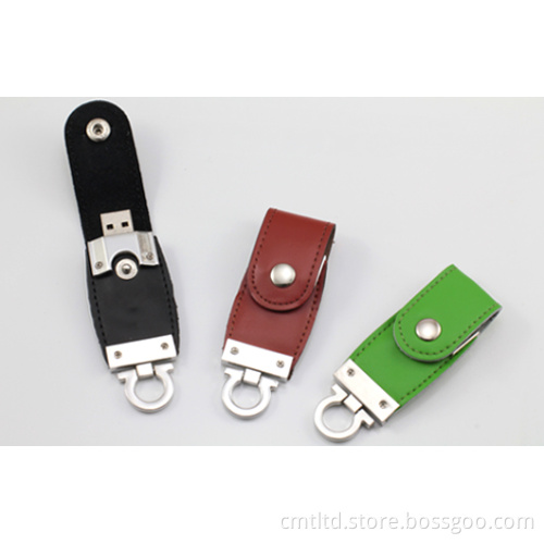 Butterfly Leather Custom USB Flash Drive Can Take Hot Stamp and Laser Engrave Logo